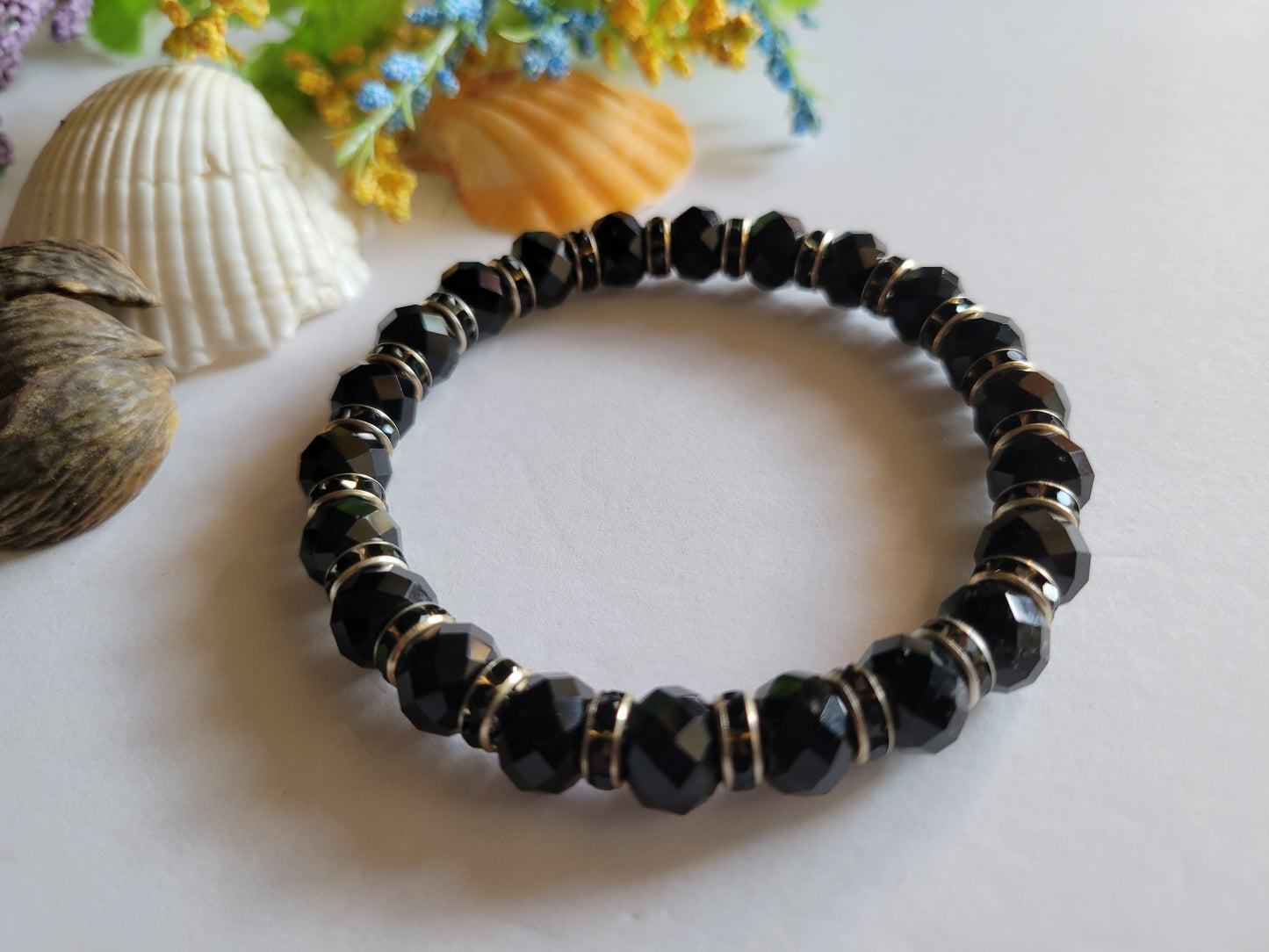 Keefa Collection Black Crystal Bracelet