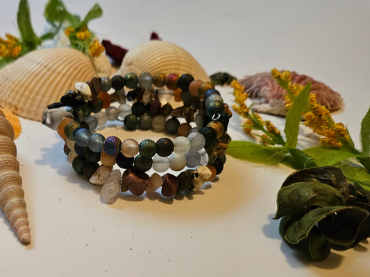 Pebbles In The Sand Wrap Bracelet