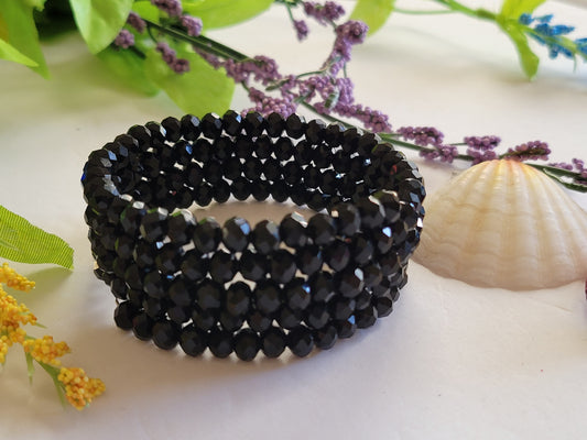 Bog Collection Sea of Black Ice Wrap Bracelet